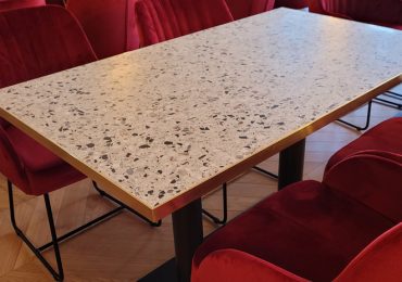 table en terrazzo