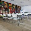 espace restauration carrelage au sol