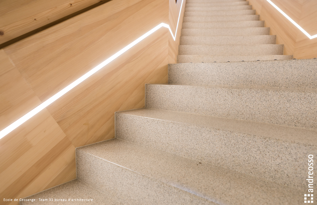 marche d’escalier terrazzo